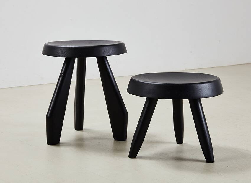 Charlotte Perriand Berger + Tabouret Meribel pour Cassina 2011
