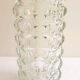 70's chiseled glass vase