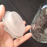 Transparent Italian glass jar with airtight fidenza cap