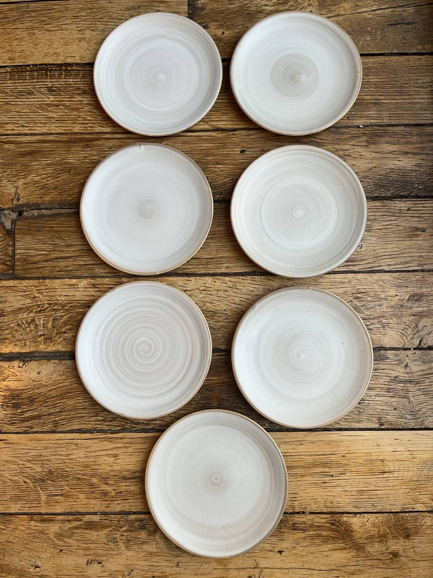 7 small plates Niderviller model Pierre