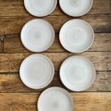 7 small plates Niderviller model Pierre