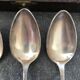 Series of 12 teaspoons in silver metal
