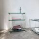 Consoles verre et Plexiglas années 80