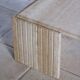 Travertine coffee table "Eye" or "drop" by Roche Bobois, 1980