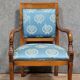Empire style mahogany dolphin desk chair circa 1880