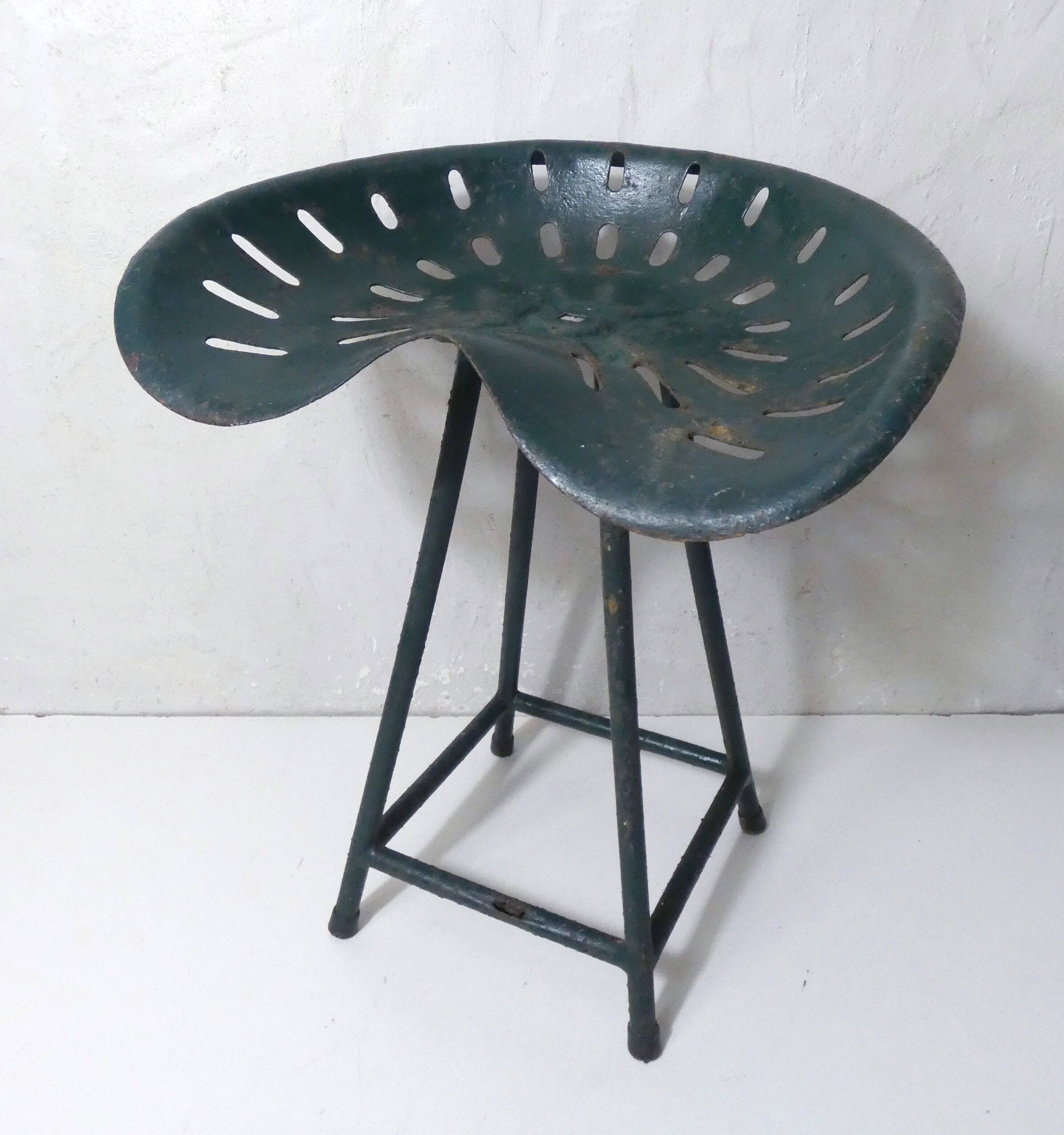 Old tractor seat stool
