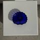 Coupelle coquille en verre bleu D10