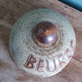 Jean-Pierre Prud’homme stoneware butter dish from Puisaye