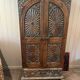 Antique fabric wardrobe from Rajasthan - solid teak