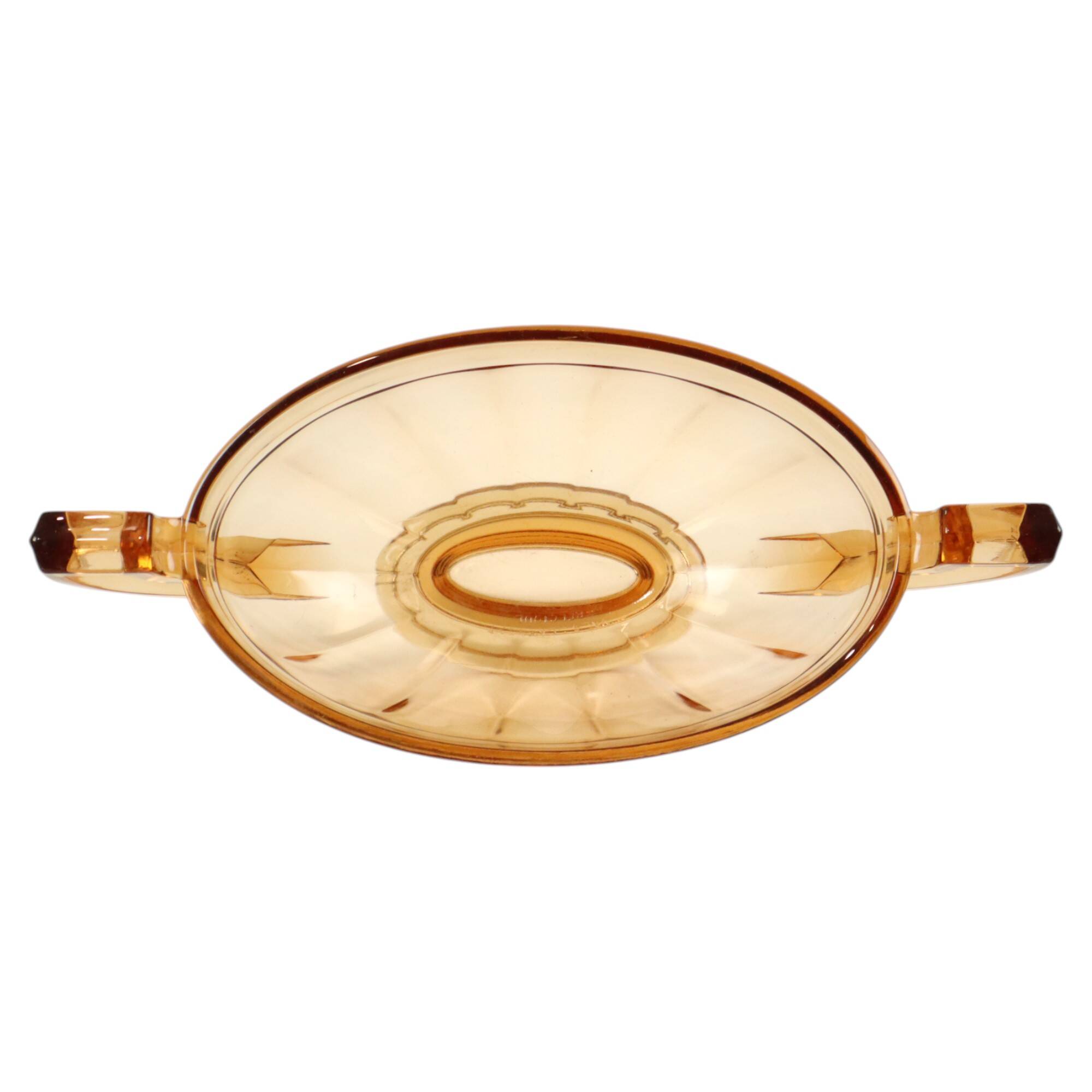 Art Deco Val Saint Lambert Fruit Bowl Noémie Oval Luxval 1935
