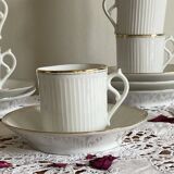 5 antique porcelain espresso coffee cups