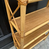 Vintage rattan shelf