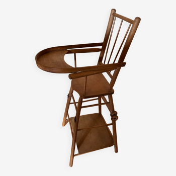 Chaise haute transformable en bois
