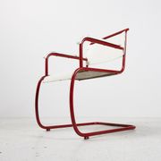 Red & white bauhaus armchair