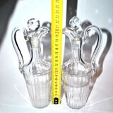 Bottles vinegar in cut crystal baccarat oil and vinegar - near model chicago 1916?