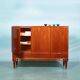 Buffet scandinave design années 50 en teck cabinet Japandi