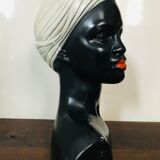 Vintage platre bust