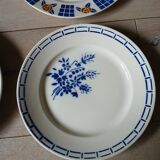 12 mismatched antique dinner plates