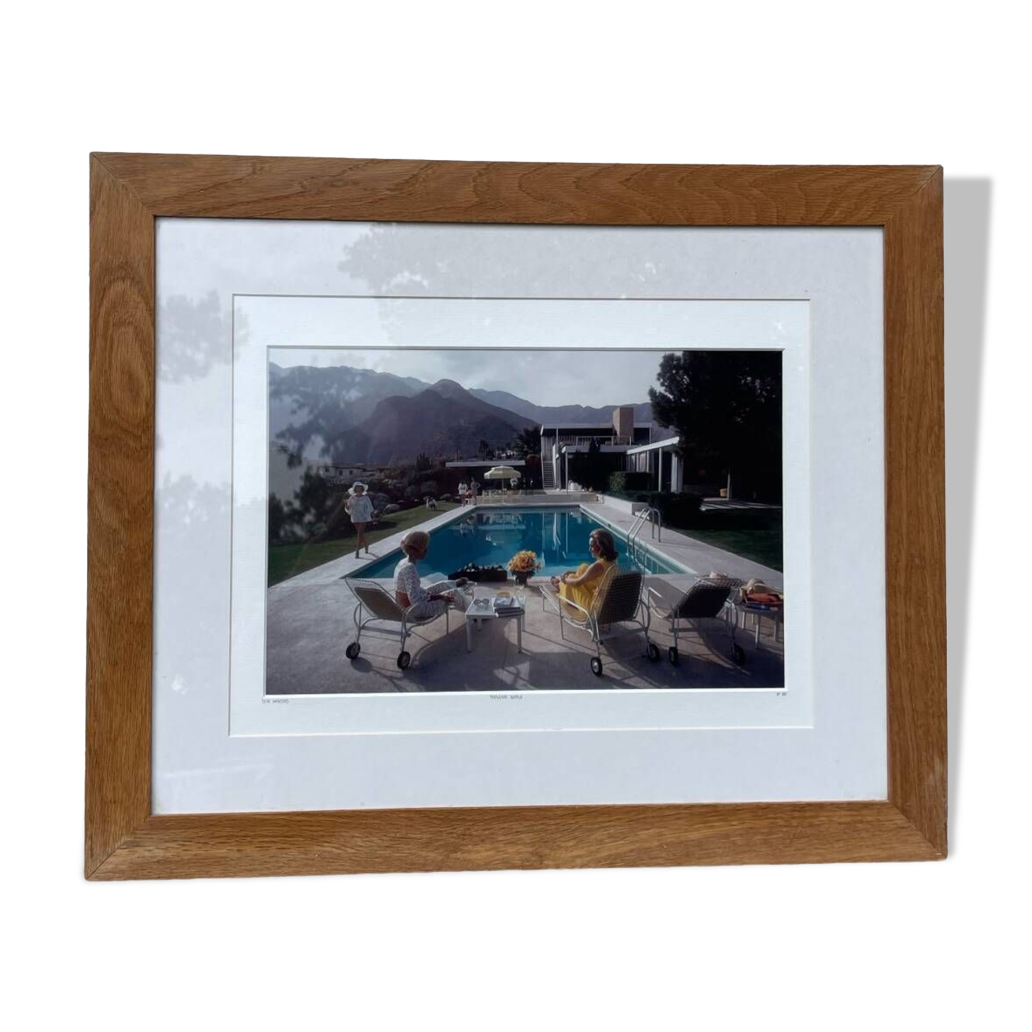 Original framed photograph of Aarons pool