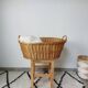 Panier a linge osier tressé