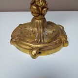 Bronze lamp base, rocaille and voluptuous decor