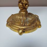 Bronze lamp base, rocaille and voluptuous decor