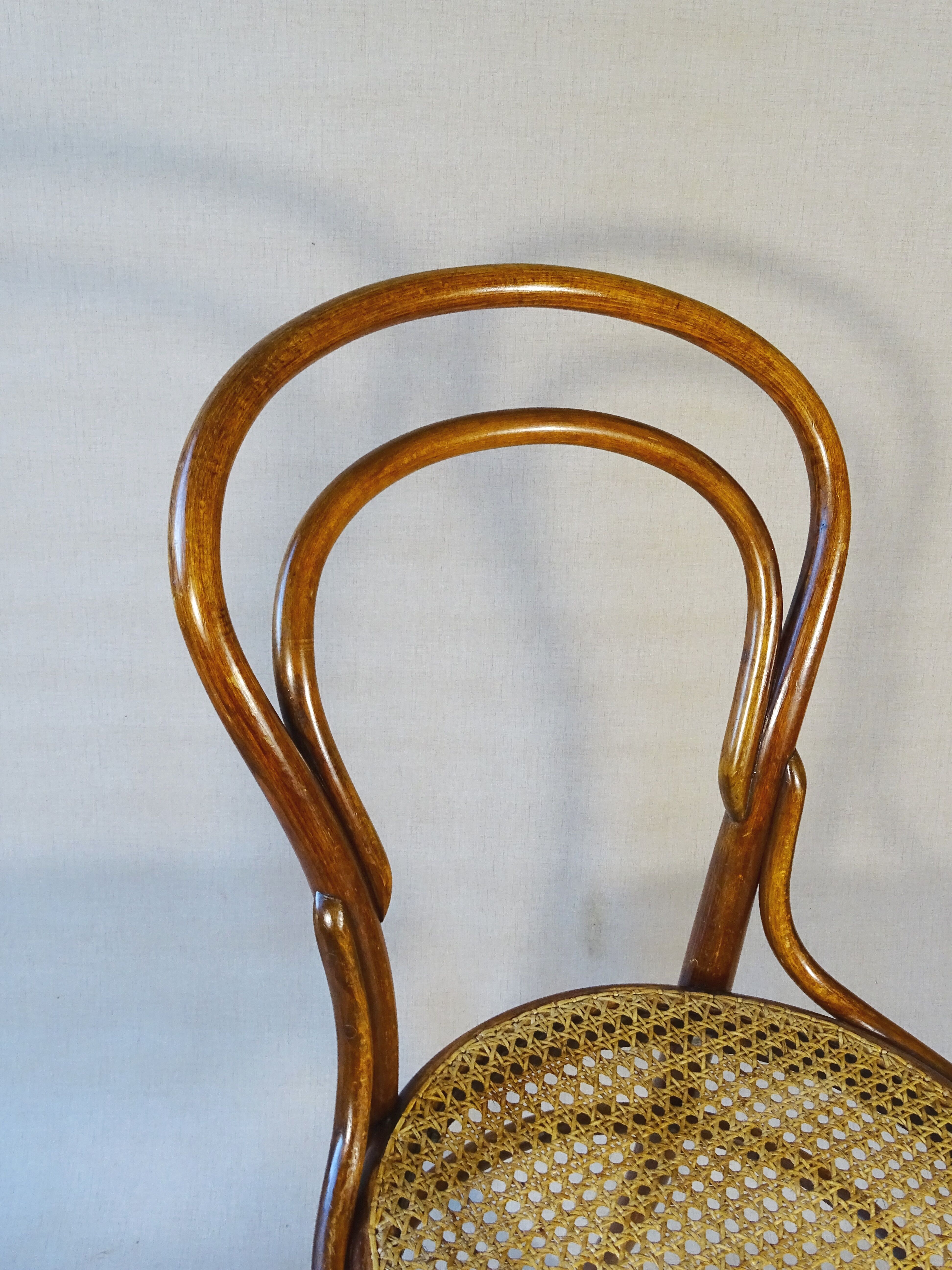 Bistro chair N°14 new canework, KOHN 1890