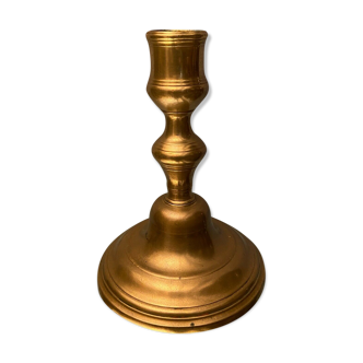 Brass bronze candle holder of the eighteenth period