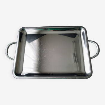 Stainless steel serving tray 39.5 x 30 cm
