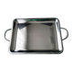 Stainless steel serving tray 39.5 x 30 cm