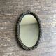 Mirror brutalist chain in beaten iron 1960 H55cm