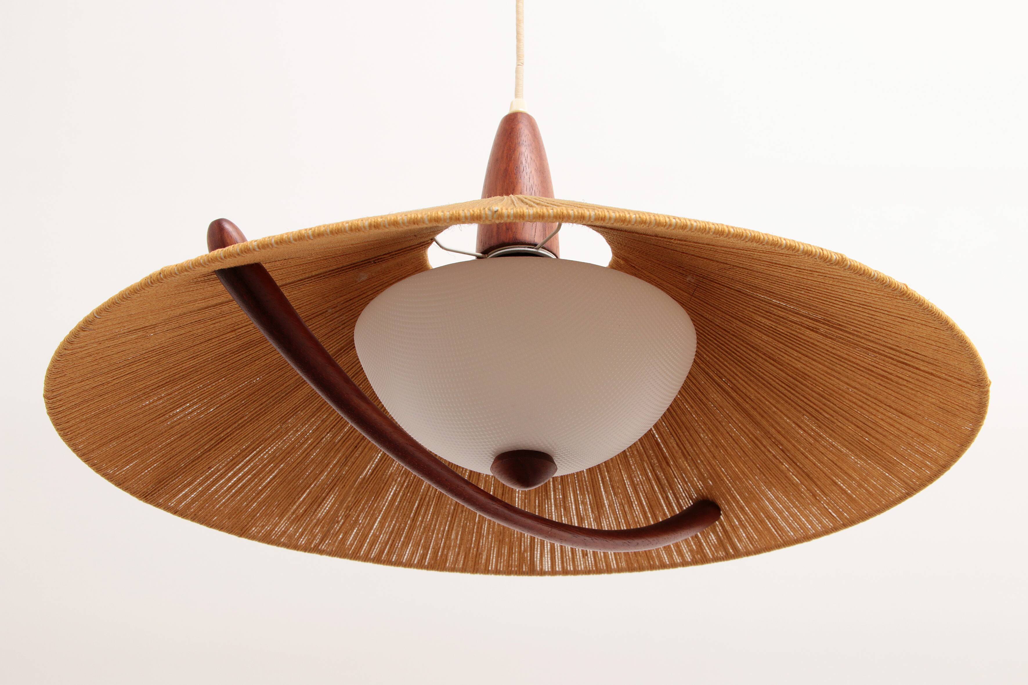 Vintage Temde Hanging Lamp with Plexi Glass, 1960