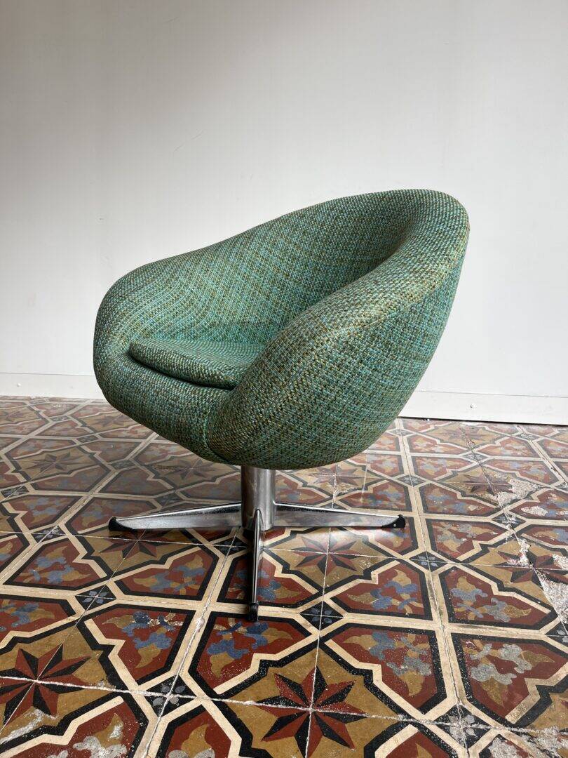 Vintage swivel lounge chair, Metakor ('70s, Belgium)