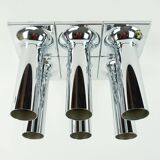Staff chrome plated ceiling light a248 design rolf krüger 1960s 6 available