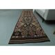1970s Vintage Turkish Oushak Handmade Wool Cotton Pink Runner Rug 85x377