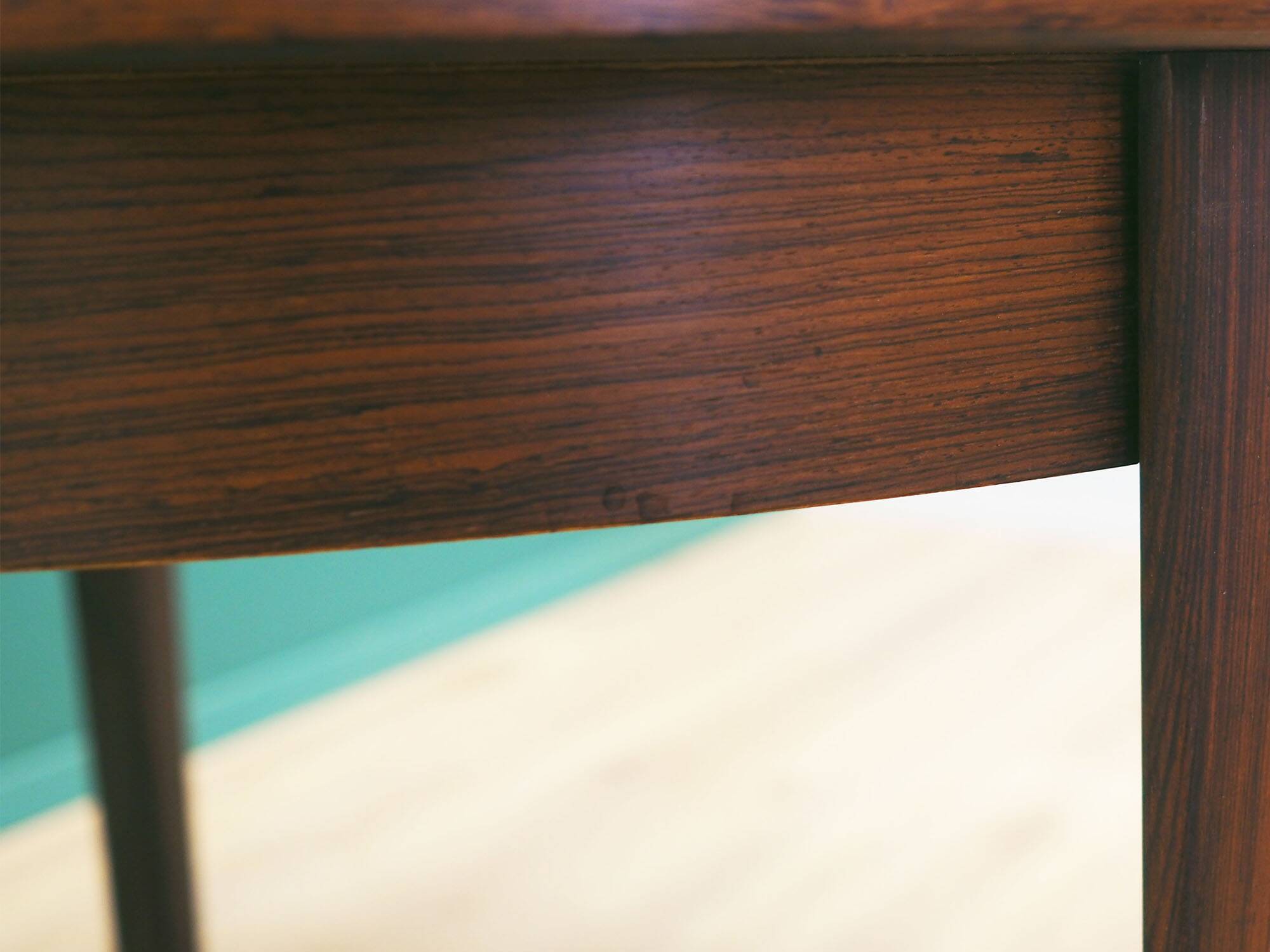 Round rosewood table, Danish design, 1960s, production: Denmark