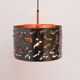 Brutalist copper pendant lamp from Boréns, 1970s