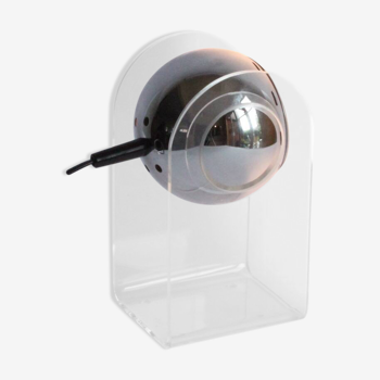 Lampe de table vintage Space Age Sensorette par Insta GmbH Allemagne, globe oculaire pivotant 1970