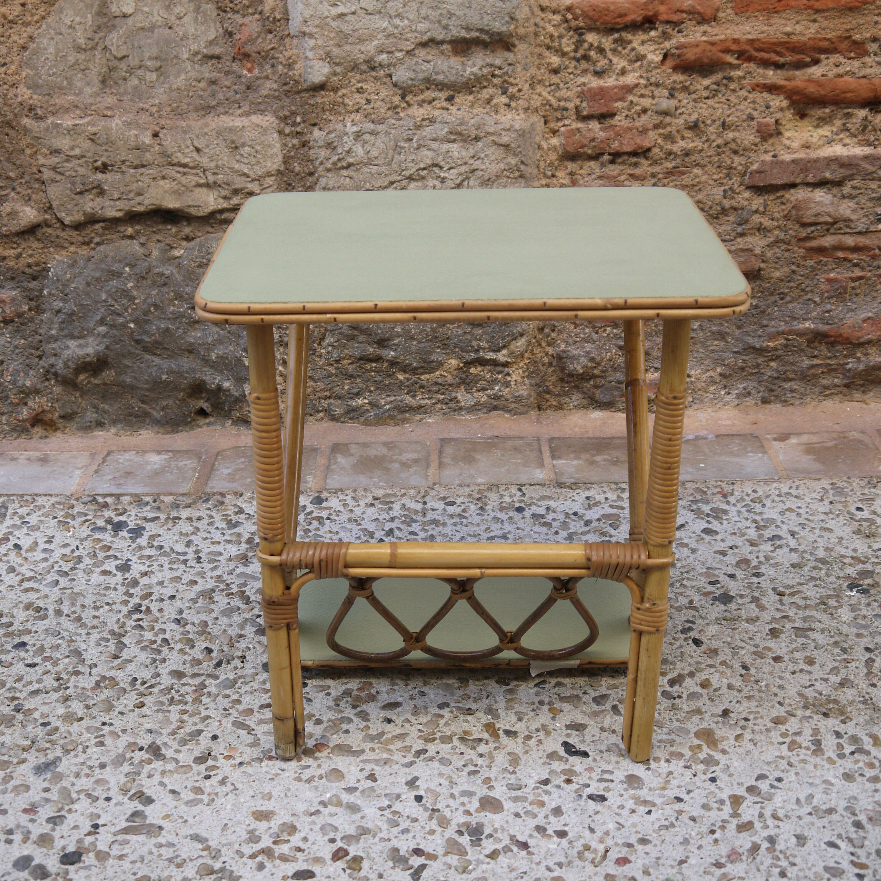 Rattan magazine holder