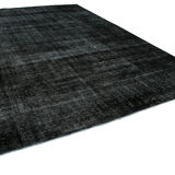 Tapis oriental surteint noué à la main 290 cm x 405 cm en laine noire