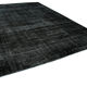Hand-knotted oriental overdyed 290 cm x 405 cm black wool carpet