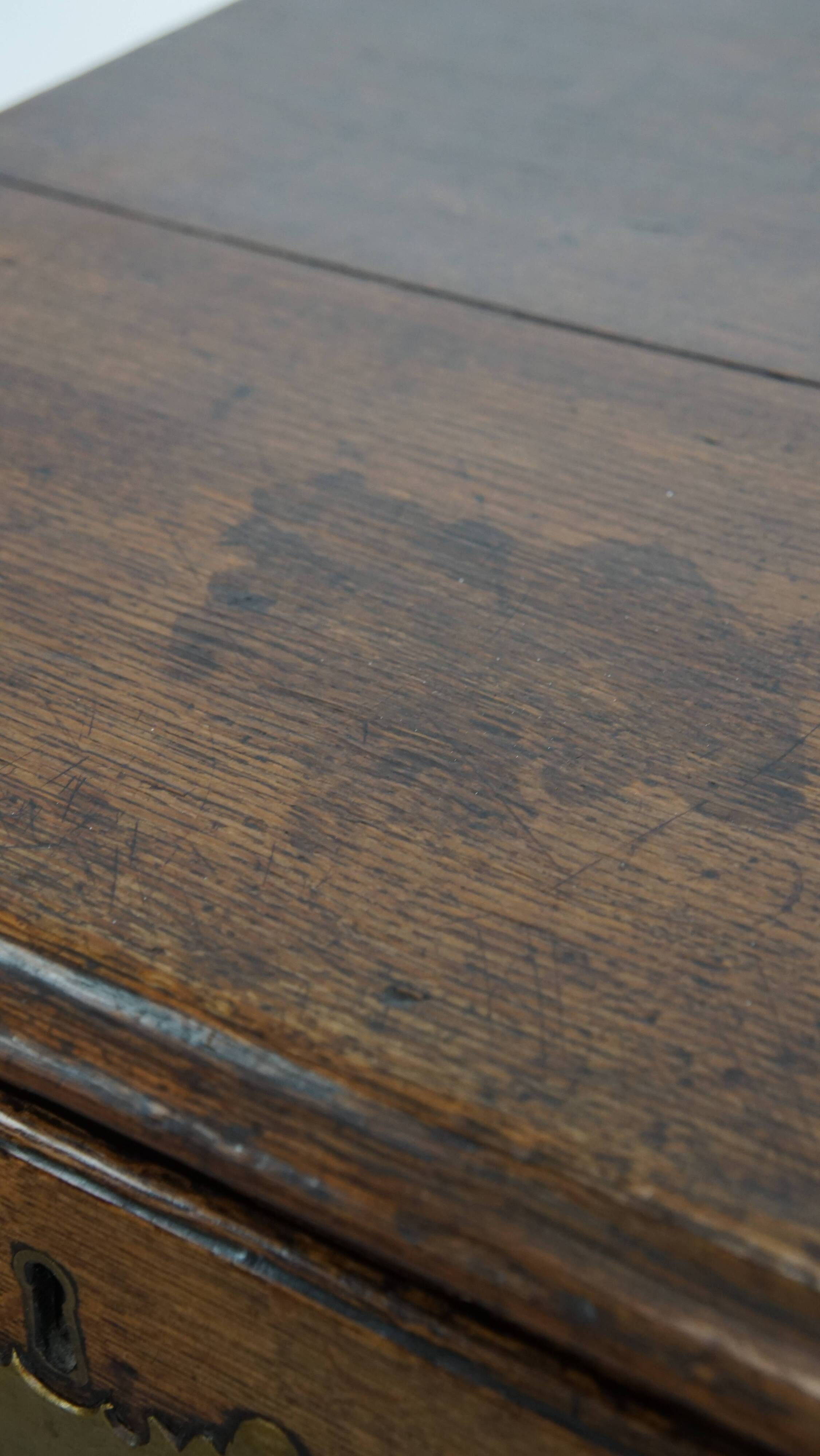 Antique 18th-Century English Oak Chest of Drawers