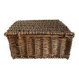 Old wicker suitcase