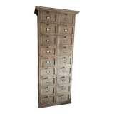 Ancien meuble de notaire à clapets en bois