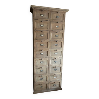 Ancien meuble de notaire à clapets en bois