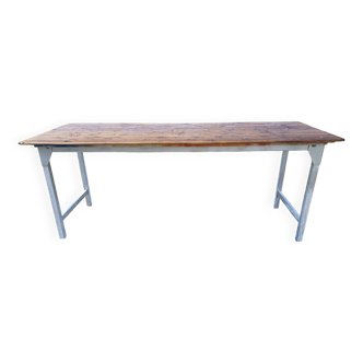 Industrial Table in Aluminum and Wood