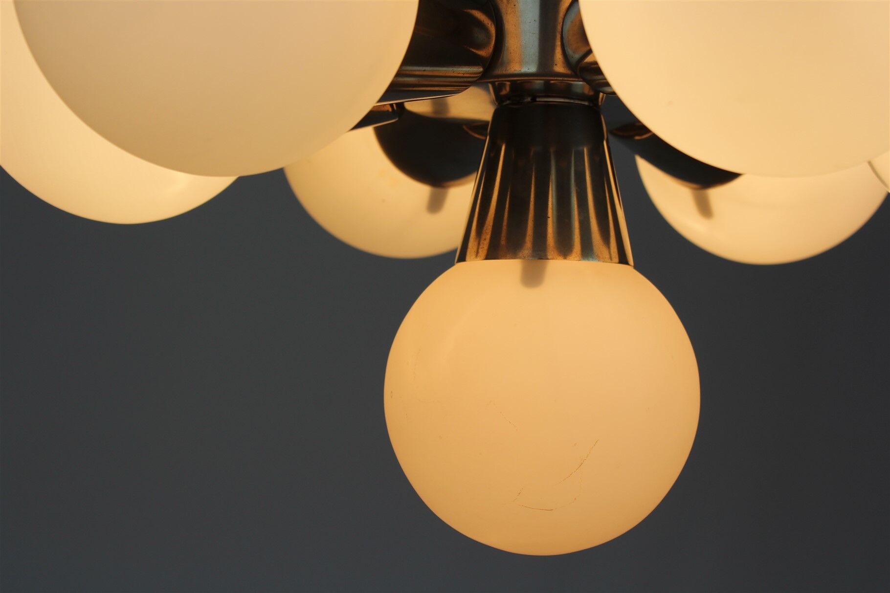 Sputnik Chandelier from Kamenický Šenov, 1970s