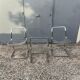 Vintage Italian design chrome metal chair from the 70s
