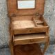 Louis XV style worker, wood and curly veneer, early 20th century