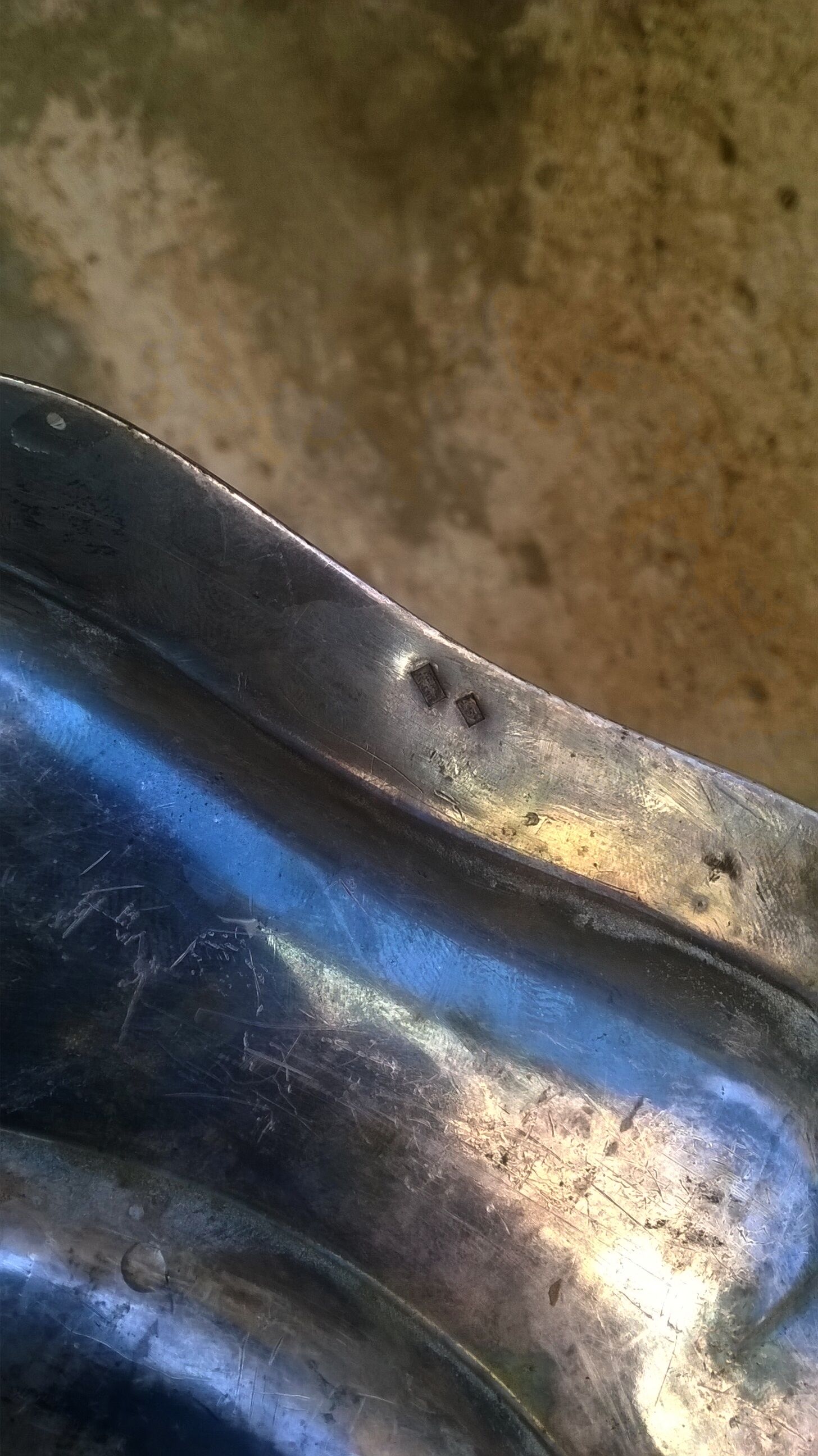 Silver metal dish